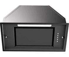 Juodos spalvos į spintelę montuojamas gartraukis Baraldi BLOCK Star Plus 72 cm 700m3/h