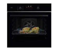 Juodos spalvos orkaitė su pirolize AEG TU5PB431SB