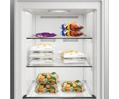 Sidabrinės spalvos šaldiklis Whirlpool WHMFF 6312 XP4