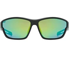 Akiniai Uvex sportstyle 806 juodas matt / mirror žalias