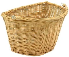 Azimut Acs Krepšelis priekiui Azimut Wicker Hooks Natural 34x26x22cm