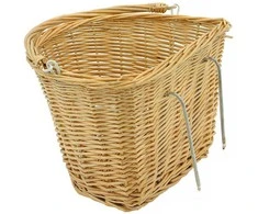 Azimut Acs Krepšelis priekiui Azimut Wicker Hooks Natural 34x26x22cm