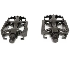 Azimut Acs Pedalai Azimut MTB juodas Alu 9/16" su guoliais ir atšvaitais (1003)