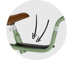 Balansinis dviratukas PUKY LR M Classic retro-žalias