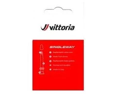 Bekamerinis ventilis Vittoria Singleway brass juodas 60mm 2vnt.
