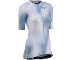 Dviratininko marškinėliai Northwave Blade WMN S/S ice pilkas-L