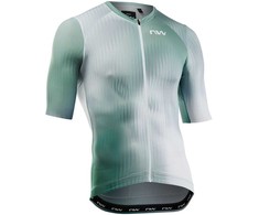 Dviratininko marškinėliai Northwave Blade S/S baltas-sage žalias-M
