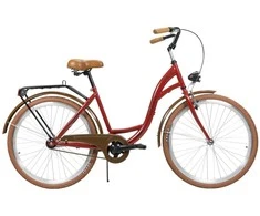 Dviratis AZIMUT City Lux 26" 2025 bordo-ruda