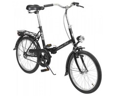 Dviratis AZIMUT Fold 20" 2025 juodas shiny