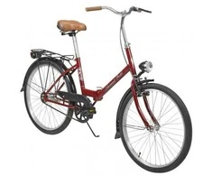 Dviratis AZIMUT Fold 24" 2025 burgund shiny