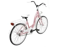 Dviratis AZIMUT Julie 24" 2025 pink-baltas