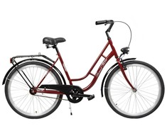 Dviratis AZIMUT Retro 26" 2025 bordo