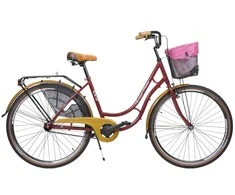 Dviratis AZIMUT Retro Lux 28" 2025 bordo shiny