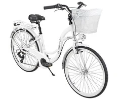 Dviratis AZIMUT Sarema 26" ALU TX-7 2025 baltas