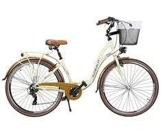 Dviratis AZIMUT Sarema 28" ALU TX-7 2025 cream semi-matt