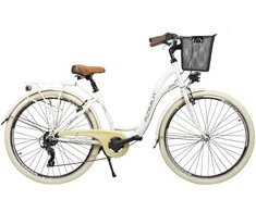 Dviratis AZIMUT Sarema 28" ALU TX-7 2025 light cream shiny