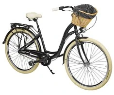 Dviratis AZIMUT Sarema ALU 28" 3-speed 2025 matinis juodas