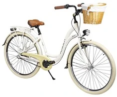 Dviratis AZIMUT Sarema ALU 28" 3-speed 2025 light cream shiny