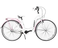 Dviratis AZIMUT Vintage 28" 3-speed 2025 baltas-pink shiny