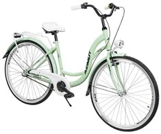 Dviratis AZIMUT Vintage 28" 3-speed 2025 mint-baltas matt