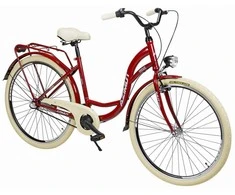 Dviratis AZIMUT Vintage 28" 3-speed 2025 burgund-cream shiny