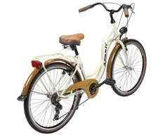 Dviratis AZIMUT Vintage TX-7 26" 2025 cream-ruda shiny