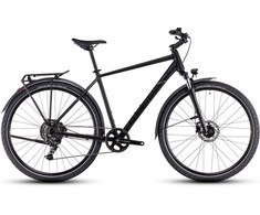Dviratis Cube Nature ONE Allroad juodas'n'juodas 2026-58 cm (Dydis: 58 cm)