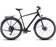 Dviratis Cube Nature ONE Allroad juodas'n'juodas 2026-46 cm (Dydis: 46 cm)