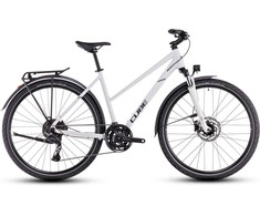 Dviratis Cube Nature Pro Allroad Trapeze cotton'n'pilkas 2026-46 cm (Dydis: 46 cm)
