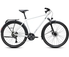 Dviratis Cube Nature Pro FE metallicwhite'n'reflex 2027-50 cm (Dydis: 50 cm)