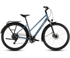 Dviratis Cube Touring ONE Trapeze bluebird'n'pilkas 2026-50 cm (Dydis: 50 cm)