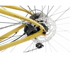 Dviratis Romet Aspre 2 2025 dark yellow-juodas-56 cm / XL (Dydis: 56 cm / XL)