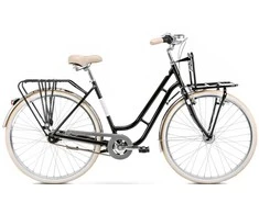 Dviratis Romet Luiza LUX 2025 juodas-19" / M (Dydis: 19" / M)