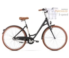 Dviratis Romet Pop Art Eco 28" Alu 2022 juodas-18" / M (Dydis: 18" / M)