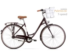 Dviratis Romet Pop Art Lux 28" Alu 2022 bordo mat-20" / L (Dydis: 20" / L)