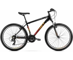 Dviratis Romet Rambler R6.0 2025 juodas-oranžinis-red-17" / M (Dydis: 17" / M)
