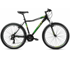 Dviratis Romet Rambler R6.1 JR 2025 juodas-žalias-pilkas-15" / S (Dydis: 15" / S)