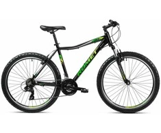 Dviratis Romet Rambler R6.1 JR 2025 juodas-žalias-pilkas-17" / M (Dydis: 17" / M)