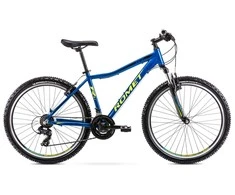 Dviratis Romet Rambler R6.1 JR 26" 2022 mėlynas-žalias-17" / M (Dydis: 17" / M)
