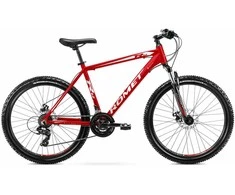 Dviratis Romet Rambler R6.2 2025 red-baltas-pilkas-17" / M (Dydis: 17" / M)