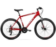 Dviratis Romet Rambler R6.2 26" 2022 red-baltas-17" / M (Dydis: 17" / M)