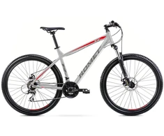 Dviratis Romet Rambler R7.1 2025 sidabrinis-red-graphite-21" / XL (Dydis: 21" / XL)