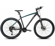 Dviratis Romet Rambler R7.4 2025 graphite-sidabrinis-turquoise-18" / M (Dydis: 18" / M)