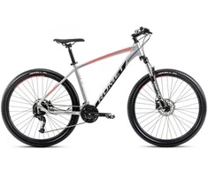 Dviratis Romet Rambler R7.4 2025 sidabrinis-red-graphite-18" / M (Dydis: 18" / M)