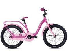 Dviratis S'COOL niXe 18" 1-speed coaster-brake Aliuminio pink-baby pink