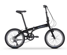 Dviratis Tabou Fold Sport juodas-sidabrinis
