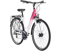 Dviratis Tabou Kinetic 2 W baltas-fuxia-M / 19" (Dydis: M / 19")