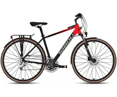 Dviratis Tabou Kinetic 3 juodas-red-S / 17" (Dydis: S / 17")