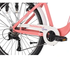 Dviratis Tabou Queen 26 pink-baltas