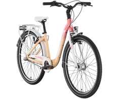 Dviratis Tabou Queen 26 Plus coral-baltas